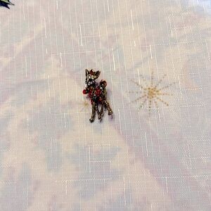 Beautiful vintage Christmas pin of a reindeer